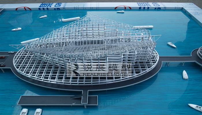 杭州湾跨海大桥钢服务区钢结构模型