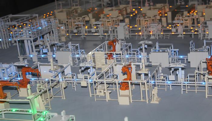 Automatic production line of sand table model