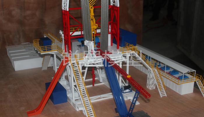 Shale-gas automated pad drilling rig mockup