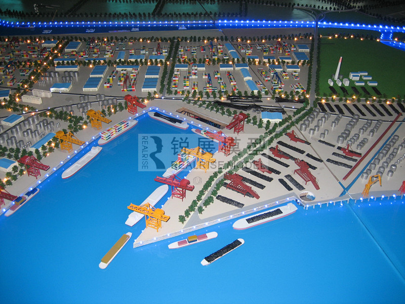 Dandong port planning model 