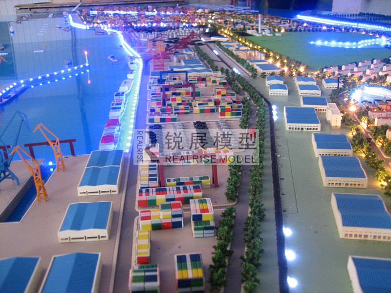  丹东港规划沙盘模型 