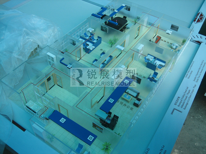 The central air conditioning system display model 