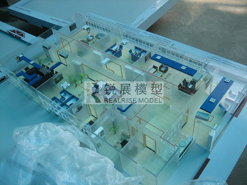 The central air conditioning system display model 