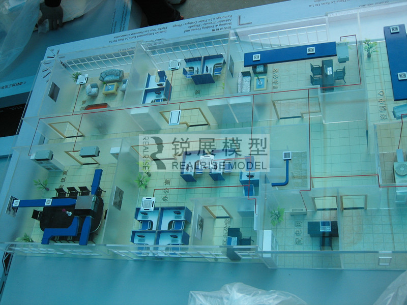 The central air conditioning system display model 