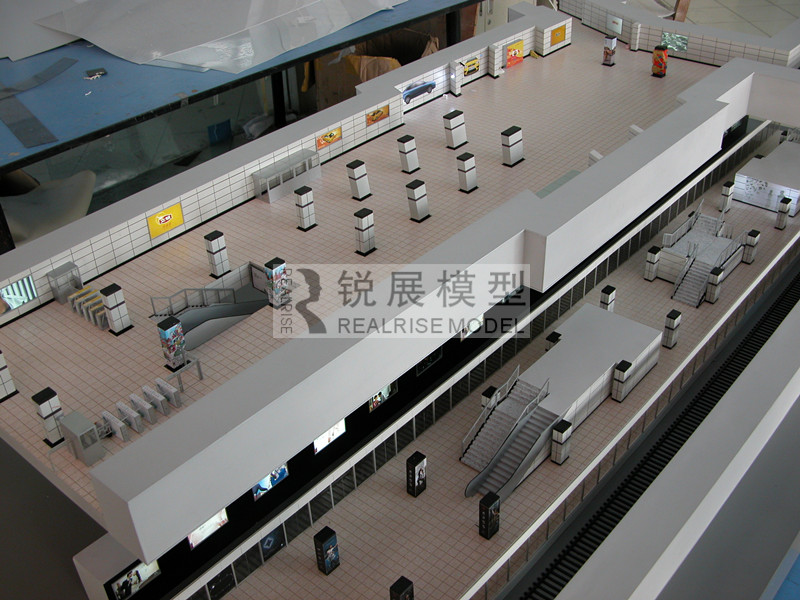 Subway station space display model 