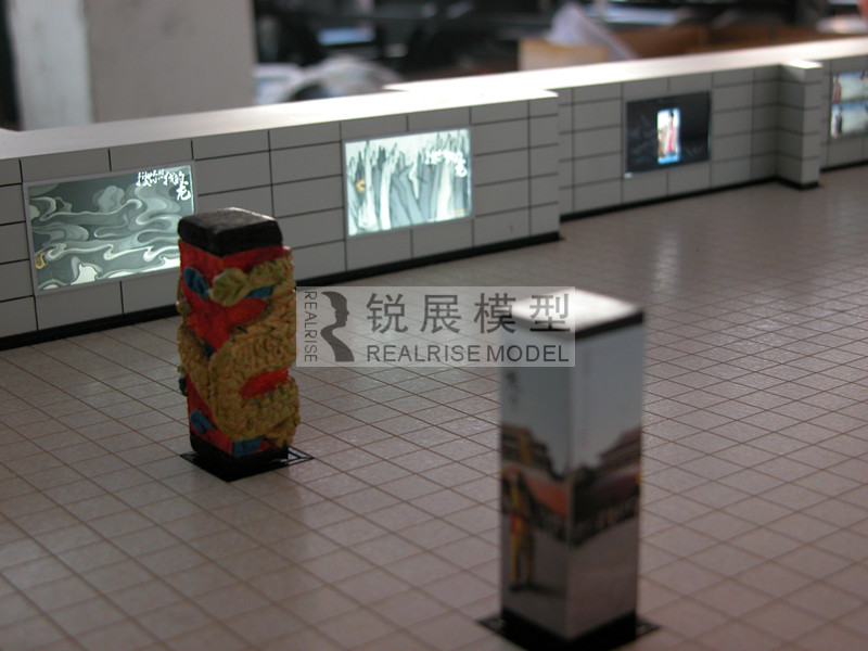 Subway station space display model 