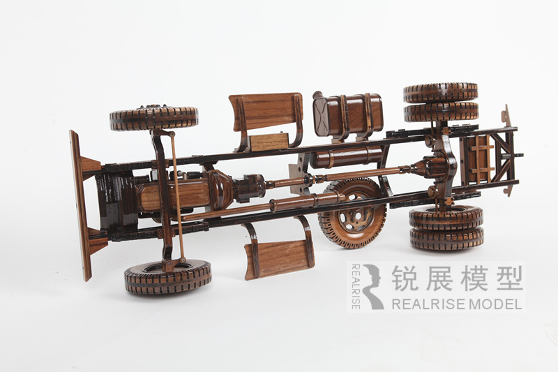 经典解放卡车实木模型