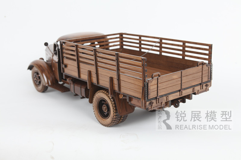 Solid wood truck model 