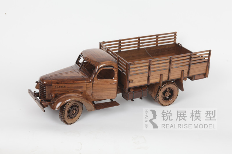  Solid wood truck model  