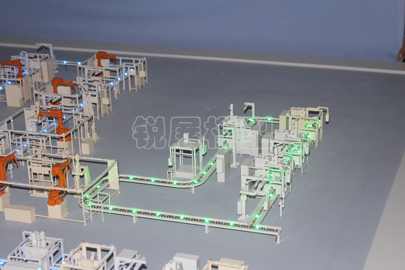 机器人生产线沙盘模型