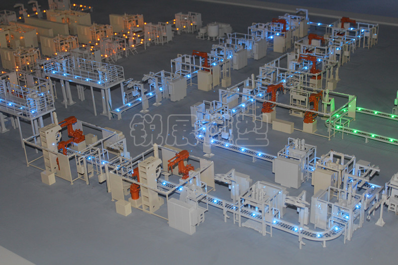 Automatic production line of sand table model