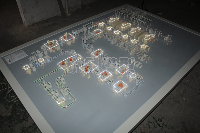 Automatic production line of sand table model