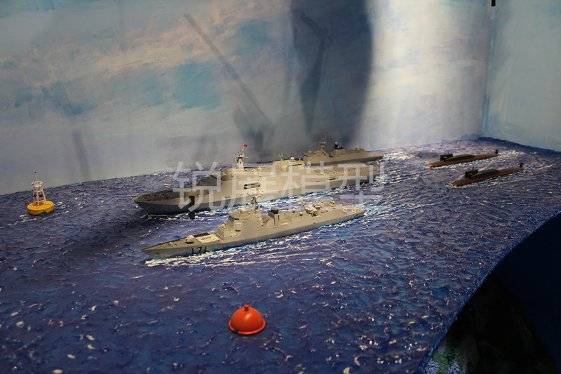 3D display sandbox model of marine technology equipment